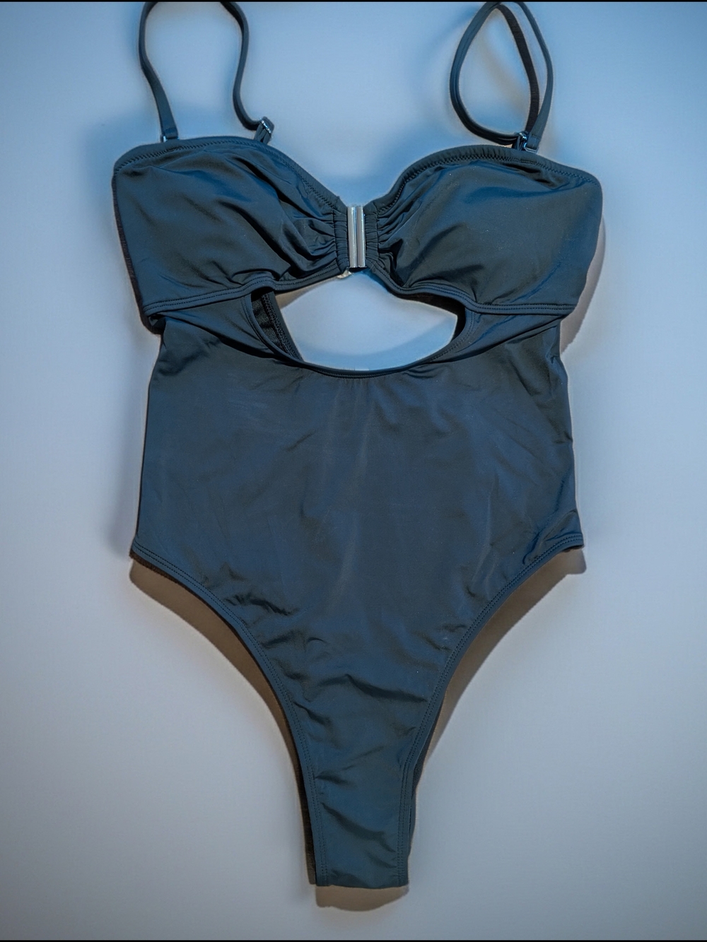 Cupshe Black One-Piece Cutout Swimsuit